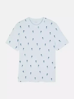 Primark Topy I T-Shirty<T-shirt z krótkim rękawem w drobne ananasy