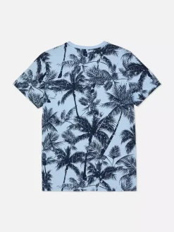 Dzieci Primark Topy I T-Shirty<T-shirt z krótkim rękawem w kwiaty