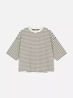 Primark Topy I T-Shirty<T-shirt z krótkim rękawem w paski, część zestawu