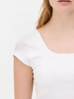 Primark Topy I T-Shirty<T-shirt z minirękawkami