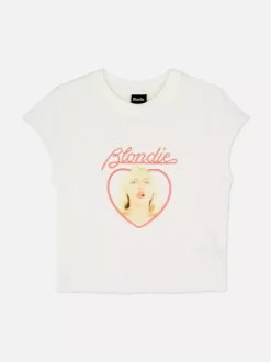 Primark Topy I T-Shirty<T-shirt z minirękawkami i nadrukiem Blondie