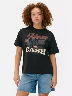 Primark Topy I T-Shirty<T-shirt z motywem Johnny'ego Casha