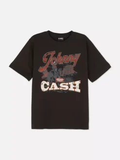 Primark Topy I T-Shirty<T-shirt z motywem Johnny'ego Casha
