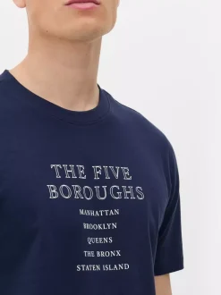 Primark Topy I T-Shirty<T-shirt z motywem pięciu dzielnic Nowego Jorku