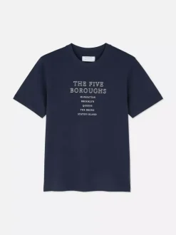 Primark Topy I T-Shirty<T-shirt z motywem pięciu dzielnic Nowego Jorku
