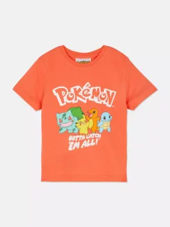 Dzieci Primark Topy I T-Shirty<T-shirt z motywem Pokémon Kanto