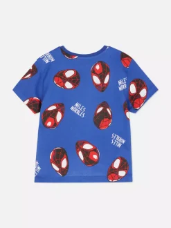 Dzieci Primark Topy I T-Shirty<T-shirt z motywem Spider-Mana Marvela