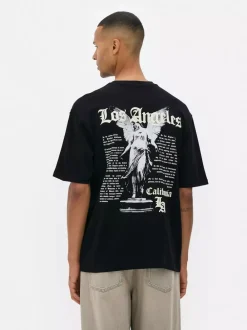 Primark Topy I T-Shirty<T-shirt z nadrukiem Los Angeles