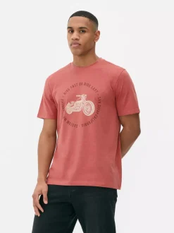 Primark Topy I T-Shirty<T-shirt z nadrukiem motocykla