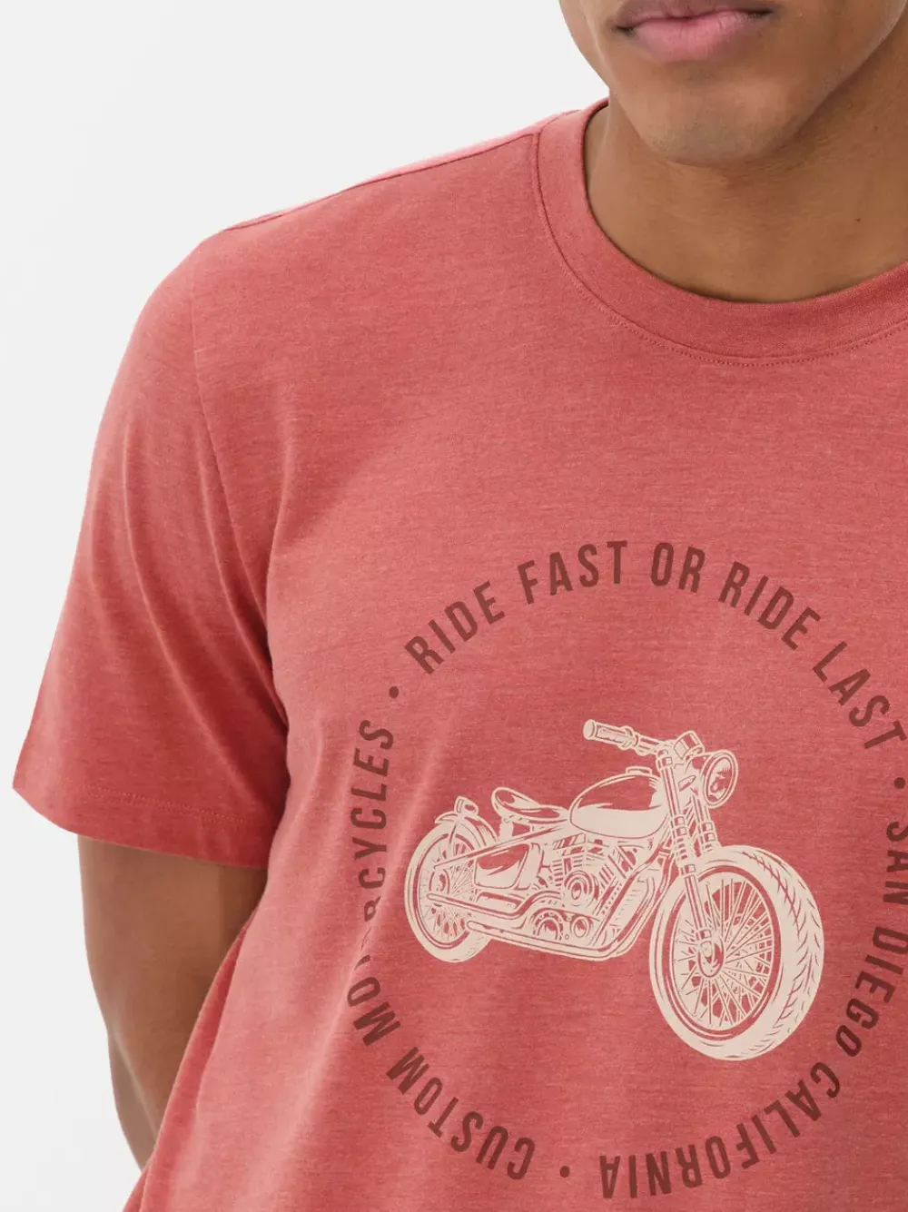 Primark Topy I T-Shirty<T-shirt z nadrukiem motocykla