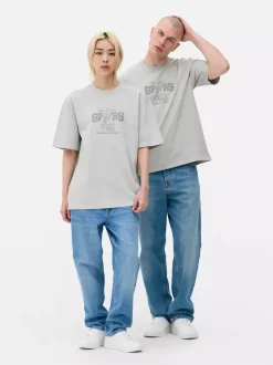 Primark Topy I T-Shirty|Topy I T-Shirty<T-shirt z nadrukiem NBA San Antonio Spurs