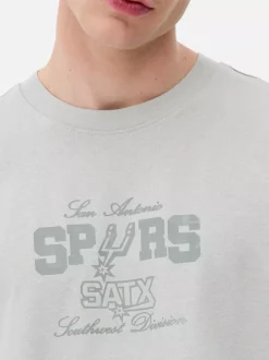 Primark Topy I T-Shirty|Topy I T-Shirty<T-shirt z nadrukiem NBA San Antonio Spurs