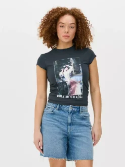 Primark Topy I T-Shirty<T-shirt z nadrukiem Władysława Czachórskiego