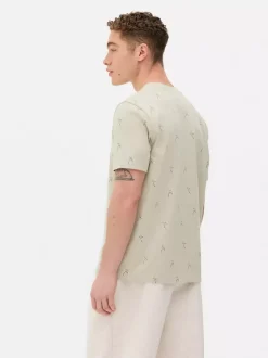 Primark Topy I T-Shirty<T-shirt z nadrukiem w drobne palmy