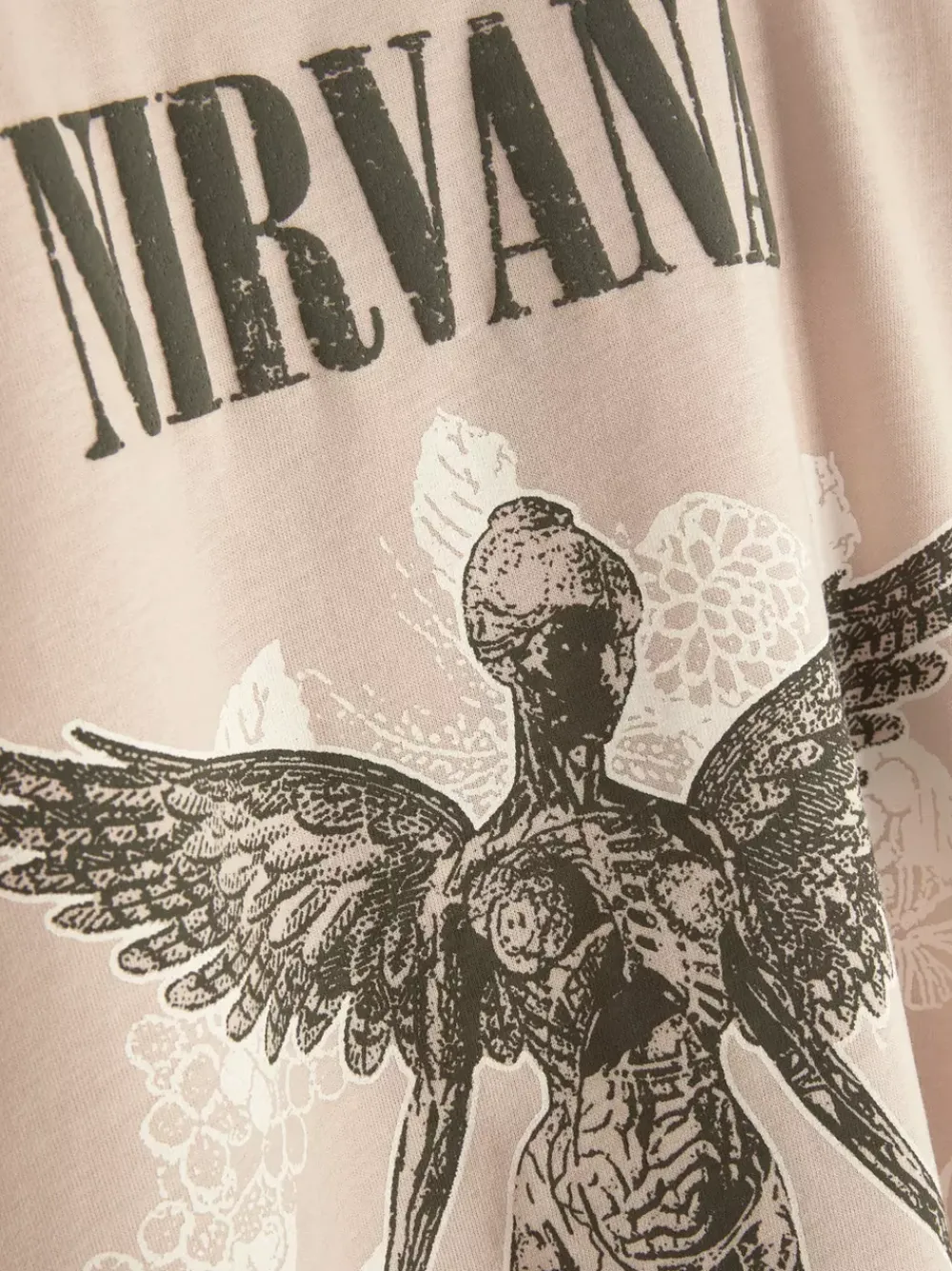 Dzieci Primark Topy I T-Shirty<T-shirt z okrągłym dekoltem i motywem Nirvany