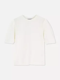 Primark Topy I T-Shirty<T-shirt z podwiniętymi rękawami The Edit