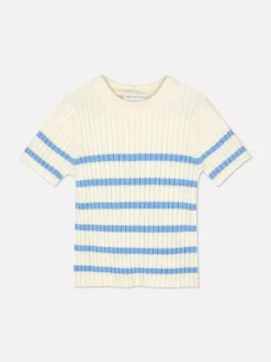 Dzieci Primark Topy I T-Shirty<T-shirt z prążkowanej dzianiny