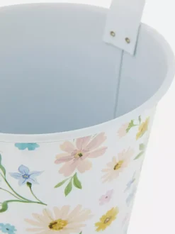 Primark Doniczki I Kwietniki<Wisząca metalowa doniczka ze wzorem w kwiaty