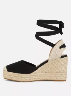 Primark Szpilki<Wiązane sandały na koturnie