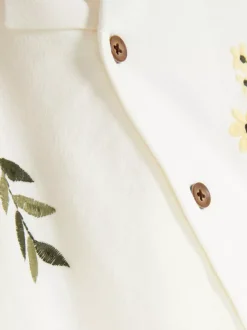 Dzieci Primark Koszule|Topy I T-Shirty<Wyszywana koszula z krótkim rękawem