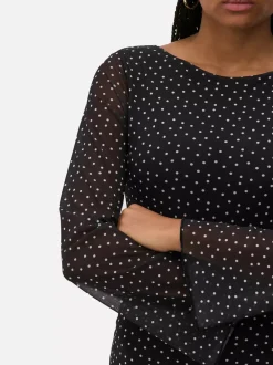 Primark Sukienki<Wzorzysta siateczkowa sukienka mini z dżerseju