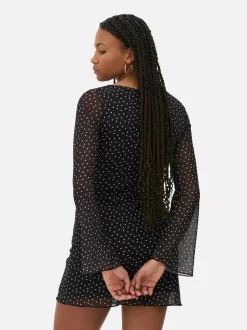 Primark Sukienki<Wzorzysta siateczkowa sukienka mini z dżerseju