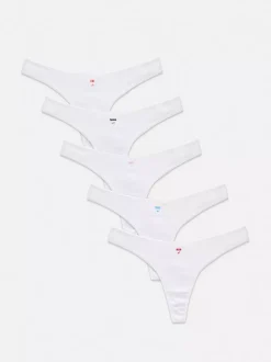 Damskie Primark Majtki Damskie<Wzorzyste stringi na co dzień, 5 par
