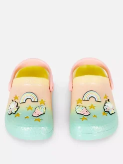 Dzieci Primark Sandały I Klapki<Zabawne błyszczące chodaki z efektem ombré