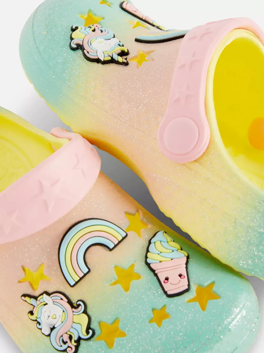 Dzieci Primark Sandały I Klapki<Zabawne błyszczące chodaki z efektem ombré