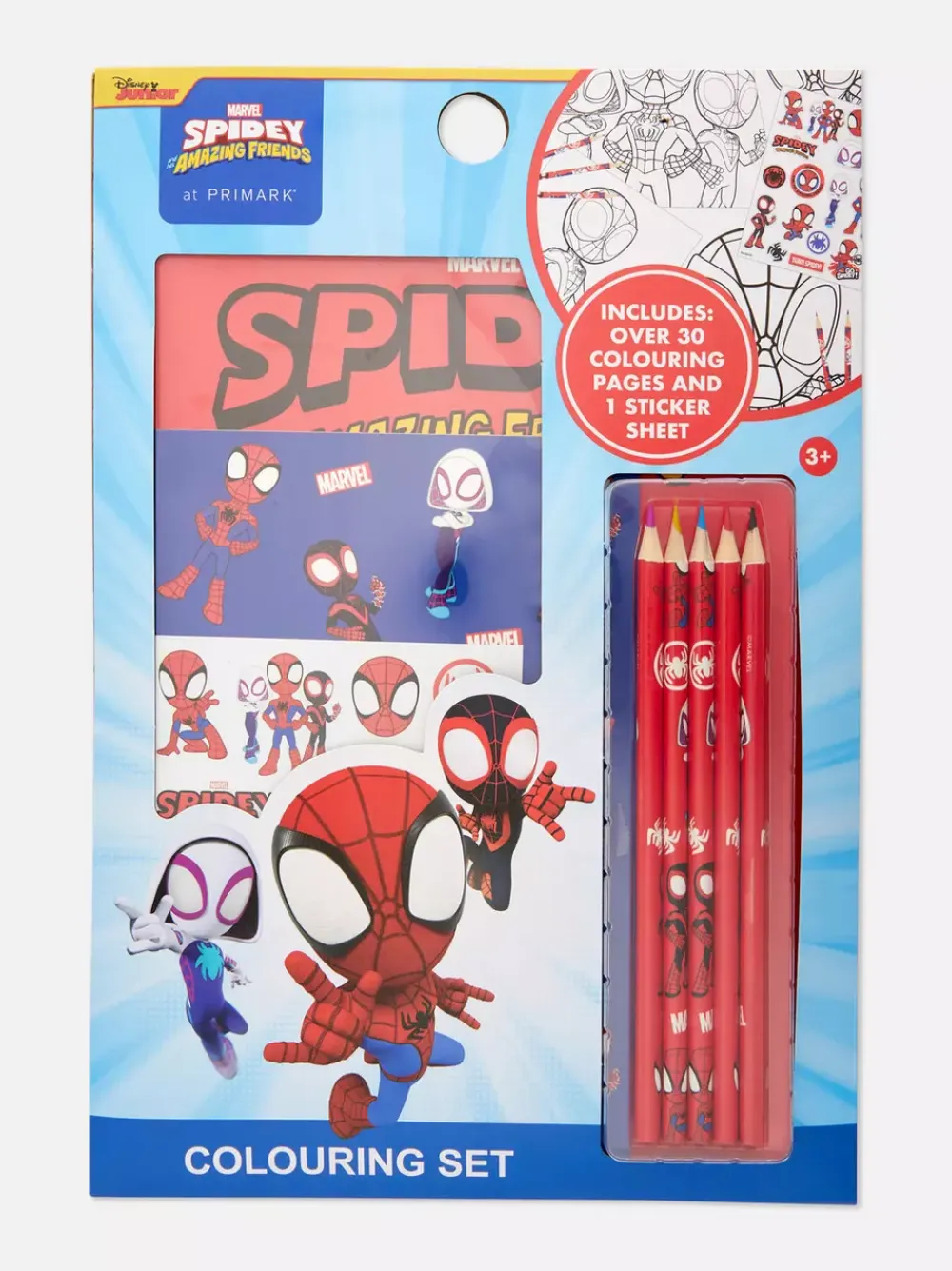 Dzieci Primark Artykuły Plastyczne<Zestaw przyborów z motywem Spider-Mana Marvela